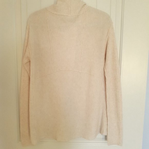 Free People Cascade Cardigan Wool/Alpaca Blend Cream Size M - Picture 2 of 12
